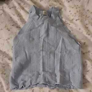 Wilfred Sky Blue Knit Tank Top